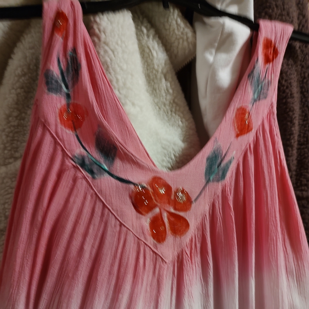 One of a kind sunshine dress hand crafted